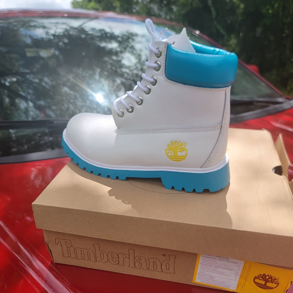 Timberland boots turquoise brand new fashion waterproof